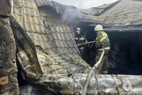 Двоих увезли в больницу из сгоревшего магазина под Волгоградом