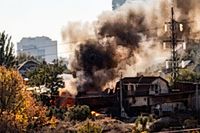 В МЧС назвали причину черного дыма у ТЦ «Мармелад» в Волгограде