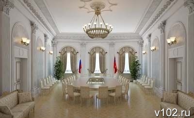 3D-проект «Белого зала»  после реконструкции