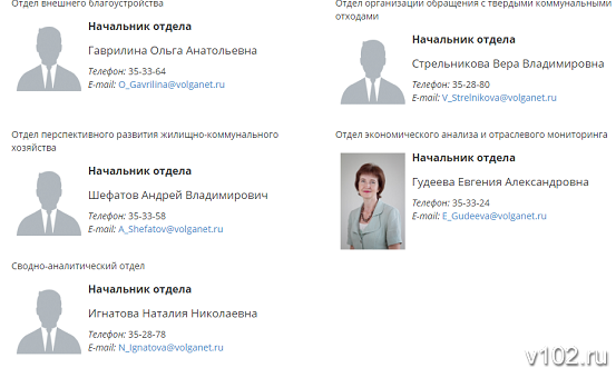 В комитете ЖКХ и ТЭК Волгоградской области не склонны показывать лица своих сотрудников
