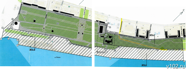 Схема набережной волгоград