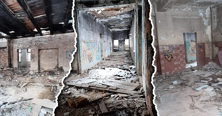 Заброшенная школа в Волгограде пугает покупателей