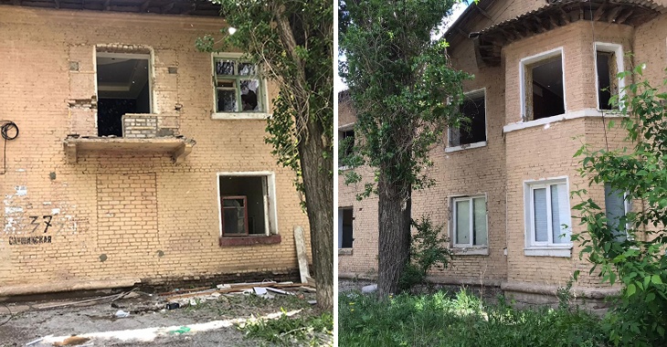 В Волгограде в разрушенных домах выживают старики с инвалидами