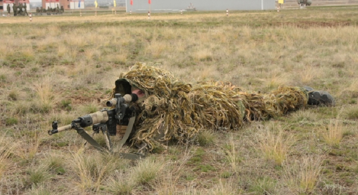 Под Волгоградом снайперы учились сбивать беспилотники