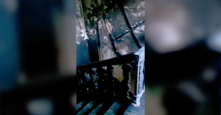 Опубликовано видео из военкомата Урюпинска после пожара