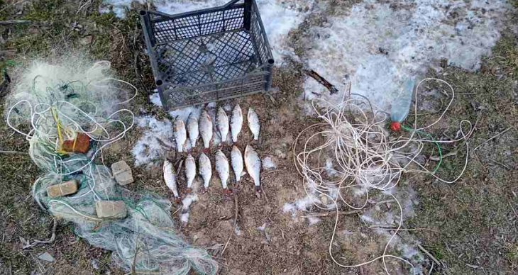 У рыбаков с косынками изъяли незаконный улов в Волгоградской области