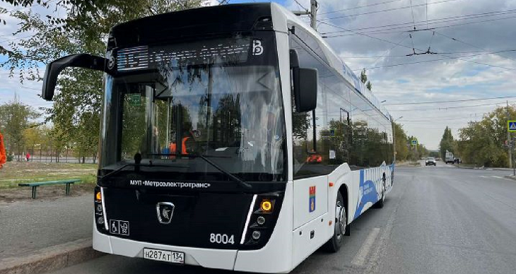 Маршрут электробуса №15 в Волгограде продлили до ж/д вокзала
