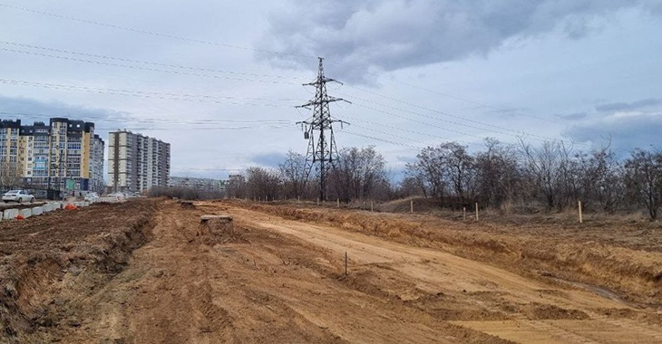 В Волгограде началось строительство новых четырехполосных проездов