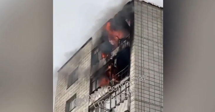 В Волгограде сгорели две квартиры в многоквартирном доме