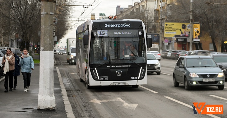Электробус №15 продлили до ул. Титова без заезда на вокзал Волгограда