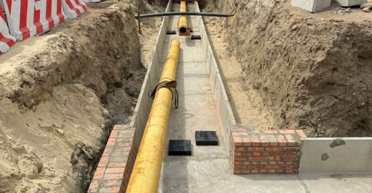 В Волгограде меняют 48-метровый участок теплотрассы по улице Иркутской