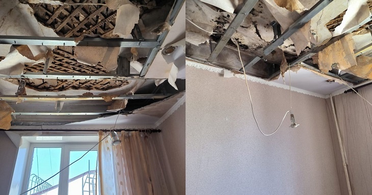 Город неведения? В Волгограде жильцы квартиры с обрушившимся потолком взывают о помощи