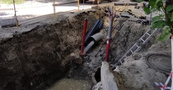 В Волгограде ввели в строй новый водопровод на ул. Кузнецкой