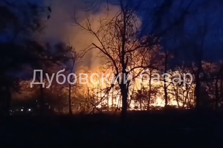 В Дубовке локализован пожар на территории заброшенного санатория