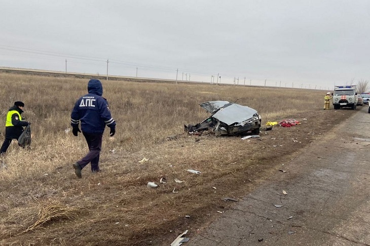 Двое человек погибли в ДТП с грузовиком на трассе в Волгоградской области