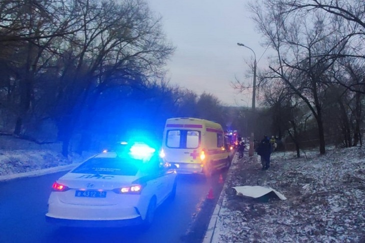 В Волгограде Лада Гранта c детьми врезалась в дерево и загорелась: погибла женщина