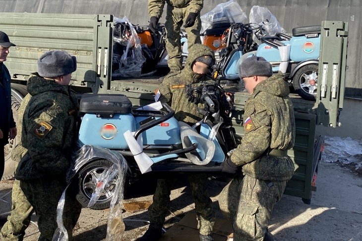 Таможня передала на СВО конфискованную в Волгоградской области мототехнику