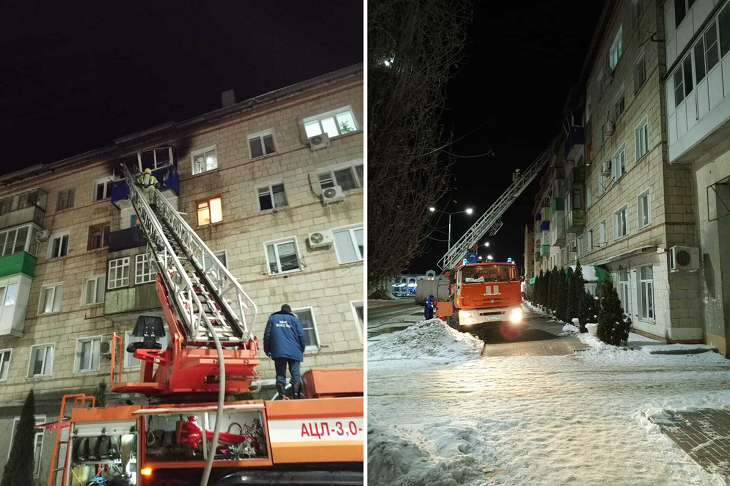 В Урюпинске из-за пожара на балконе пятиэтажки пострадали два жильца