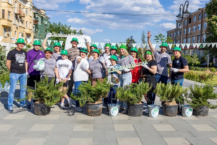 В Волгограде прошел традиционный экомарафон «Зеленая волна»