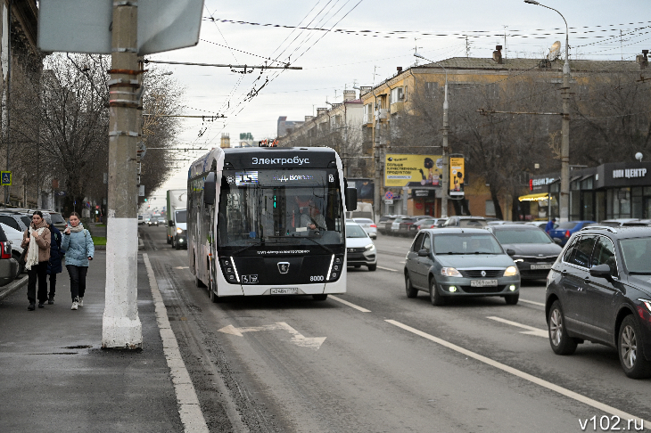 В Волгограде электробус №15 продлят до Жилгородка на время ремонта трамвайной линии