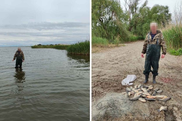 В Волгоградской области поймали браконьера с сетью в парке «Цимлянские пески»