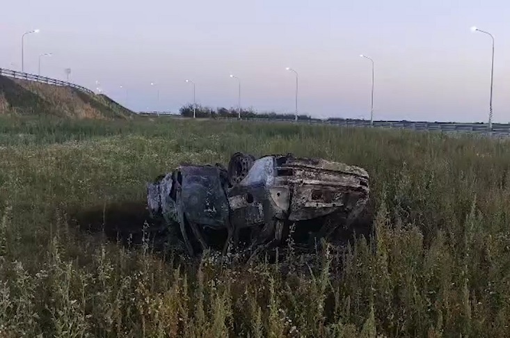Пассажир загоревшейся в ДТП «Приоры» погиб под Волгоградом