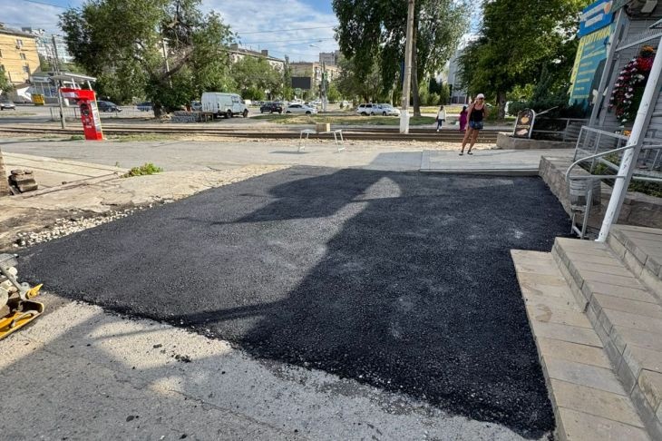В Волгограде завершили ремонт дорожного покрытия после работ на сетях