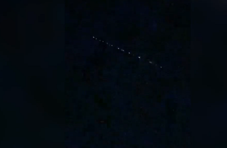 Звездный паровозик сняли в небе над Волгоградской областью
