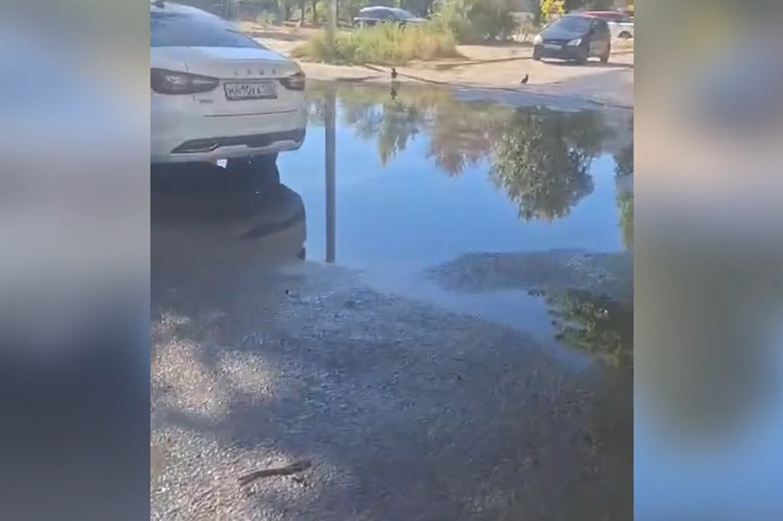 «У семи нянек…»: в Волгограде зловонное болото на ул. Ткачёва продолжает поглощать двор МКД
