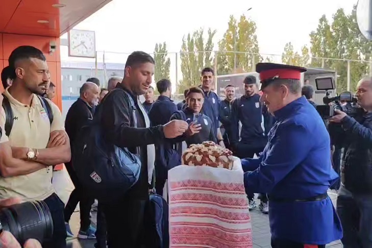 Аэропорт опубликовал видео встречи футболистов Ирана в Волгограде