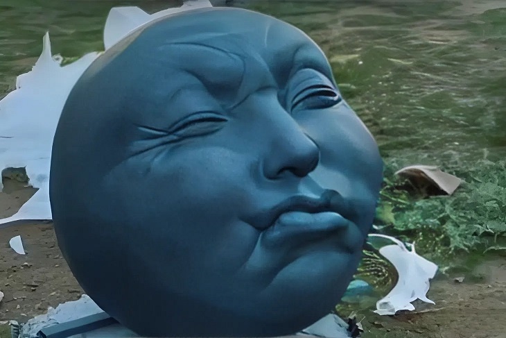 Вкус был не очень? В парке Волжского появился «французский» колобок с гримасой