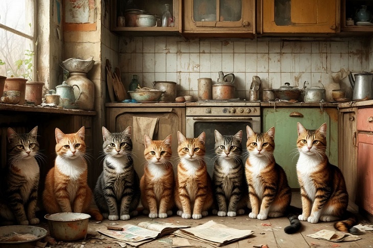 Суд в Котово обязал владелицу 11 кошек соблюдать чистоту в квартире