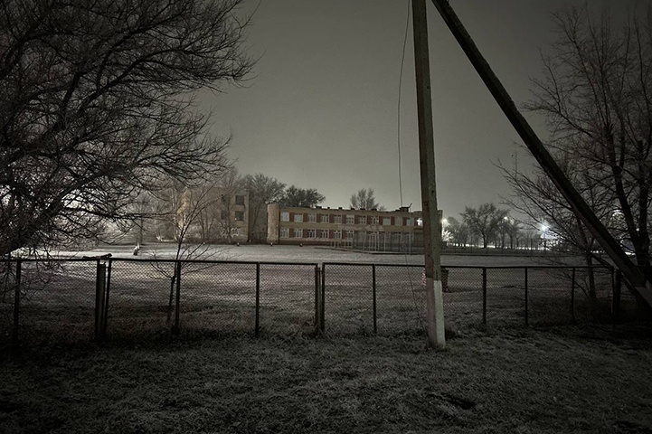 В райцентре под Волгоградом засняли первый снег