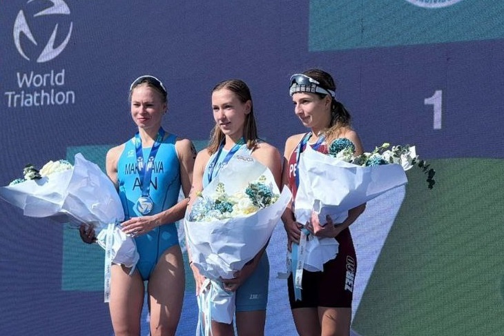 Волгоградка Рясова вновь победила на этапе Кубка мира по триатлону