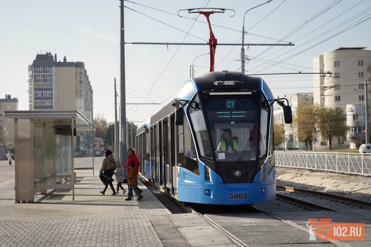 В Волгограде скоростные трамваи временно ходят до гимназии №14