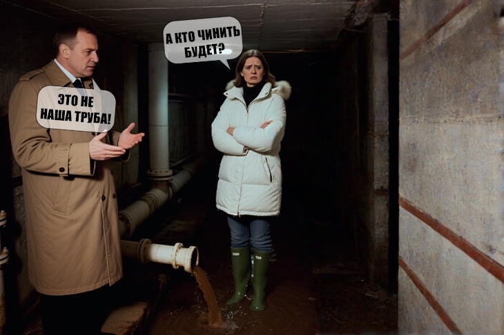 «На балансе не числится»: в Волгограде фонтанирующая канализация стала головной болью УК и новоселов