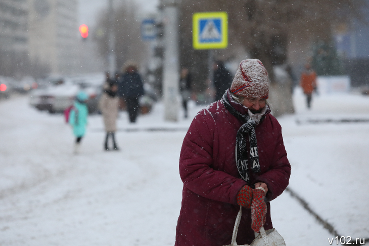 Снежный циклон в Волгоградской области задержится до вечера 27 декабря