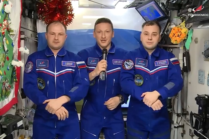 Космонавты с МКС поздравили волгоградцев с Новым годом